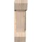 Ekena Millwork Traditional Slat Smooth Bracket w/ Offset Brace, Douglas Fir, 7 1/2"W x 22"D x 26"H BKT0806X22X26TRA06SDF - alternate 3